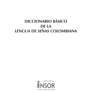 Diccionario básico de la lengua de señas colombiana